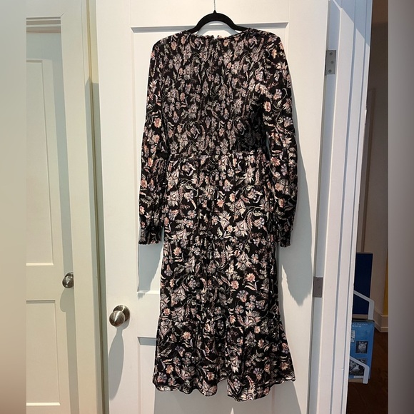 NWOT Witchery 💯 Cotton Shirred Multicoloured Midi Dress - Picture 6 of 9